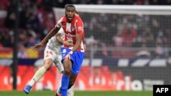 Geoffrey Kondogbia lors du match la Ligue espagnole entre le Club Atletico de Madrid et le RCD Mallorca, Madrid, le 4 décembre 2021.