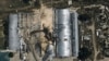 A farm storage building is seen heavily damaged after a Russian attack in Odesa region, Ukraine.