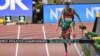 Soufiane El Bakkali du Maroc lors de la finale du 3000 m steeple masculin, Budapest, le 22 août 2023.