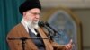 Iran's Supreme Leader Ayatollah Ali Khamenei speaks in Tehran, Iran, April 18, 2023. (Office of the Iranian Supreme Leader/WANA via Reuters)