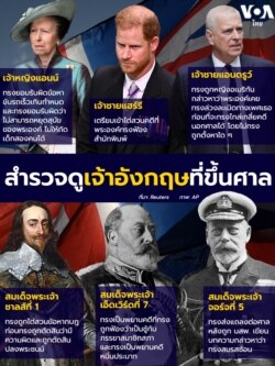 British royals in court