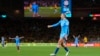 England's Alessia Russo celebrates after scoring her side's third goal during the Women's World Cup semifinal soccer match between Australia and England at Stadium Australia in Sydney, Australia, Aug. 16, 2023. 