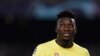 Le gardien camerounais de l'Inter Milan Andre Onana lors du match entre le FC Barcelone et l'Inter Milan, Barcelone, le 12 octobre 2022.