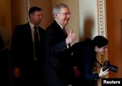 Mitch McConnell, republicano por Kentucky, líder de la mayoría en el Senado.