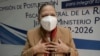 La procuradora general de Guatemala, Consuelo Porras, quien busca la reelección, habla con la prensa después de una entrevista con una comisión electoral en la Ciudad de Guatemala, el 6 de abril de 2022.