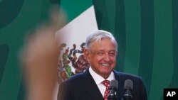 မက္ကဆီကိုသမ္မတ Andres Manuel Lopez Obrador. (မတ် ၂၁၊ ၂၀၂၂)