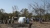 Des réfugiés du Burkina Faso sont vus dans un refuge à Tougbo le 22 janvier 2022.