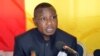 L'ancien dirigeant guinéen Moussa Dadis Camara lors d'une conférence de presse à Ouagadougou, le 11 mai 2015.