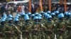Des soldats ivoiriens de la mission de maintien de la paix de l'ONU au Mali, à Abidjan, le 07 août 2019.