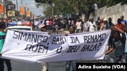 Manifestação no funeral de Amurane