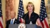 U.S. Ambassador to the United Nations Kelly Craft speaks during a news conference to announce the Trump administration's restoration of sanctions on Iran, Sept. 21, 2020, at the U.S. State Department in Washington.