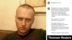 File - An Instagram post, showing an undated photo of Alexey Navalny in an unknown location.