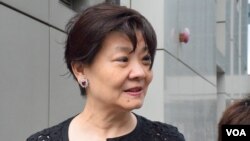 香港公民黨主席、港大校友余若薇（VOA湯惠芸攝）
