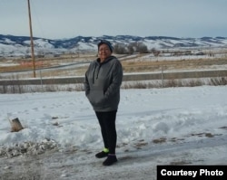 Cathy Ute, Eastern Shoshone, whose cancer is today in remission. Photo taken March 13, 2019, Fort Washakie, Wyoming, on the Wind River Indian Reservation.