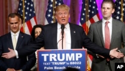 美國共和黨總統參選人唐納德•川普(Donald Trump)。