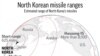 NORTH KOREA MISSILE RANGES