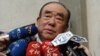 資料照：台灣前行政院長郝伯村2004年12月16日對媒體講話。