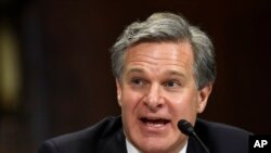 美國聯邦調查局（FBI）局長克里斯托弗·雷7月23日在參院司法委員會作證。