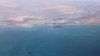 FILE - An aerial view shows the coastline of the Caspian Sea near Baku, Azerbaijan, May 27, 2019. 