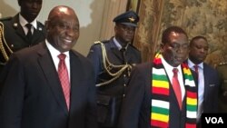 UMongameli Cyril Ramaphosa loMongameli Emmerson Mnangagwa