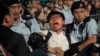 黃之鋒在6月28日進行和平示威期間被香港警方拘捕