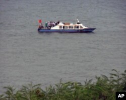 中國漁船駛近金門島