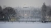 The White House is pictured during a winter snow storm in Washington, Jan. 6, 2025.