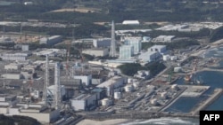 Foto aérea de la dañada planta nuclear de Fusushima, en el norte de Japón, el 24 de agosto de 2023.