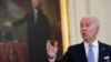 El presidente Joe Biden después de anunciar desde la Casa Blanca en Washington, 29 de julio de 2021, que millones de trabajadores federales deben demostrar que han recibido una vacuna contra el coronavirus o deberán someterse a pruebas y a usar máscaras.