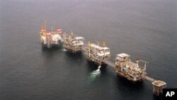 Plataforma de exploração de petróleo em Cabinda
