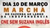 Mário Domingos, organizador da manifestação de 10 de Março contra Suzana Inglês, após ter sido agredido por desconhecidos