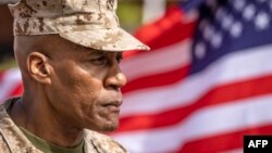 资料照片: 2024年5月31日美国非洲司令部(AFRICOM)司令迈克尔·兰利将军出席美国和摩洛哥军队在摩洛哥西南部坦坦地区举行的年度“非洲狮”联合军事演习。