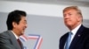 美国总统特朗普和日本首相安倍晋三8月25日在7国集团峰会间隙举行会谈。