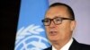 FILE - UN Undersecretary-General for Political Affairs Jeffrey Feltman speaks during a press conference in the Libyan capital Tripoli on Jan. 10, 2018.