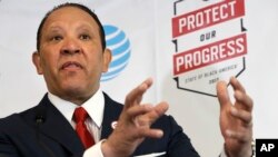 National Urban League CEO Marc Morial speaks about the "2017 State of Black America" report at the National Urban League in Washington, May 2, 2017. 