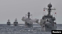 南韓海軍模擬抗擊北韓進攻演習