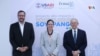 De izquierda a derecha David Gosney, director USAID El Salvador; Mileydi Guillarte, subdirectora Latinoamérica y el Caribe USAID y Roberto Murray Meza, presidente FRMA. [Foto cortesía].
