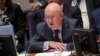 Vassily Nebenzia, Russian Ambassador to the United Nations, addresses the United Nations Security Council at U.N. headquarters in New York, April 10, 2019.