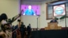 President Joe Biden speaks during a church service at Royal Missionary Baptist Church in North Charleston, South Carolina, Jan. 19, 2025.
