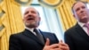 Howard Lutnick, U.S. President Donald Trump's pick to be commerce secretary, speaks in the Oval Office at the White House, in Washington, Feb. 14, 2025. Lutnick was confirmed by the Senate on Feb. 19.